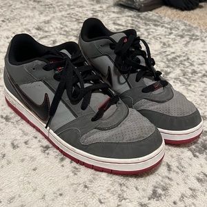 Gray and Red Nike Airs - 11